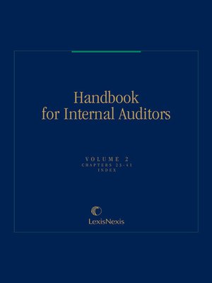cover image of Handbook for Internal Auditors